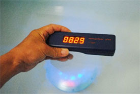 水素発生器（風呂用）から蒸散する水素測定