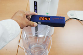 水素発生器から別容器に充填時の測定