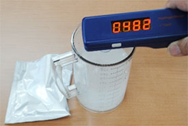水素発生剤（入浴剤）から発生時の測定